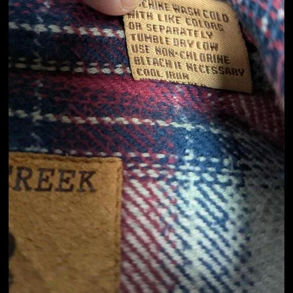 Men's Moose Creek 100% cotton extra thick flannel plaid long sleeve XL shirt - Picture 7 of 9